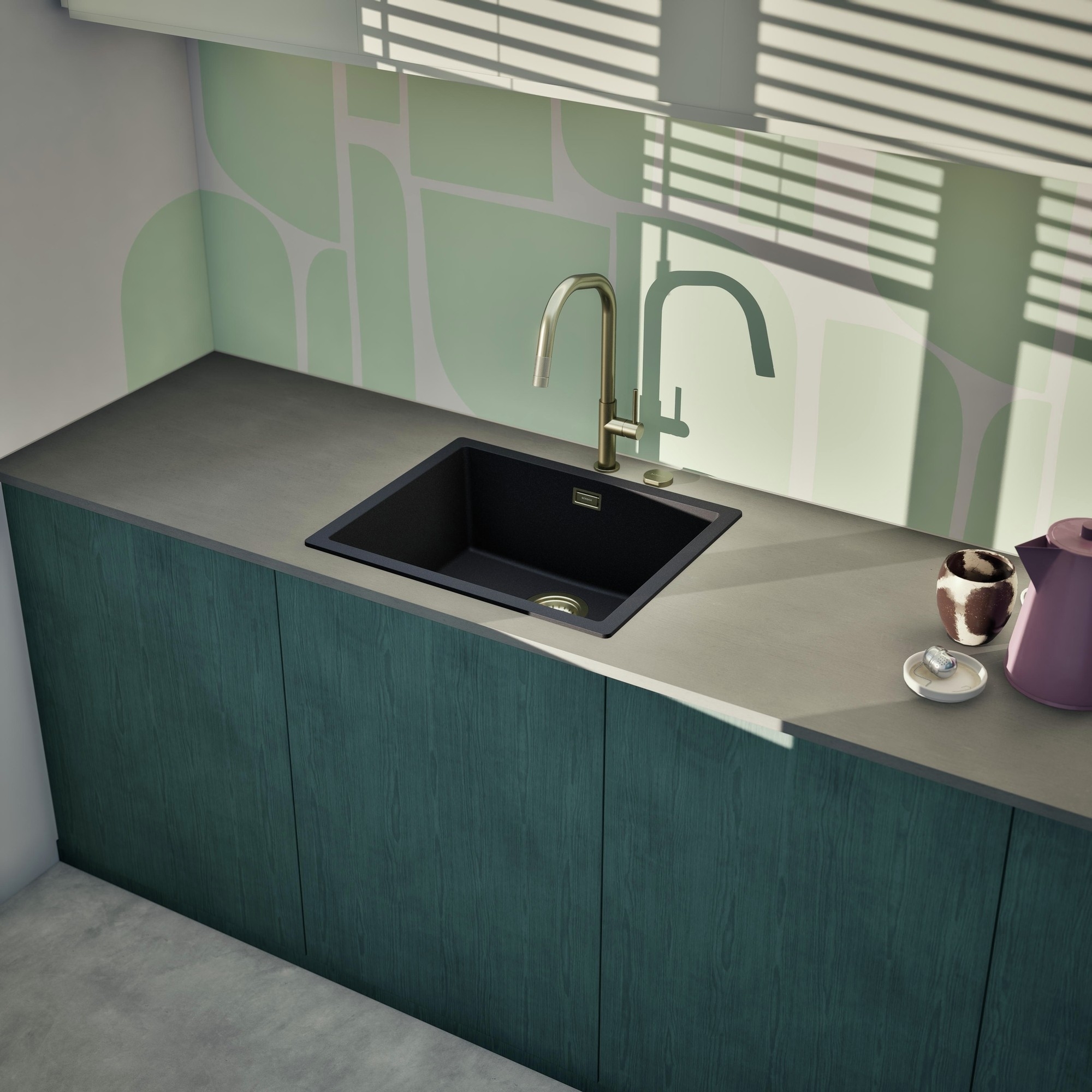 Dřez FORMHAUS D-100LS NERO